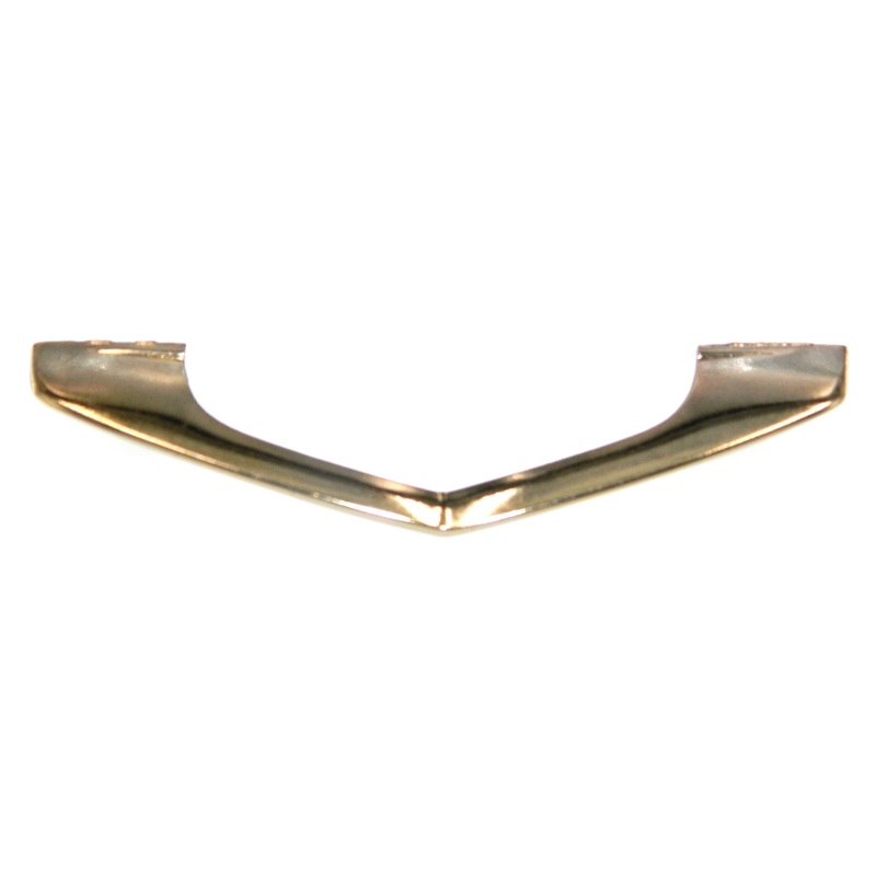 Vintage Washington V Pull Polished Brass 3 Ctr. Cabinet Handle 970R-3
