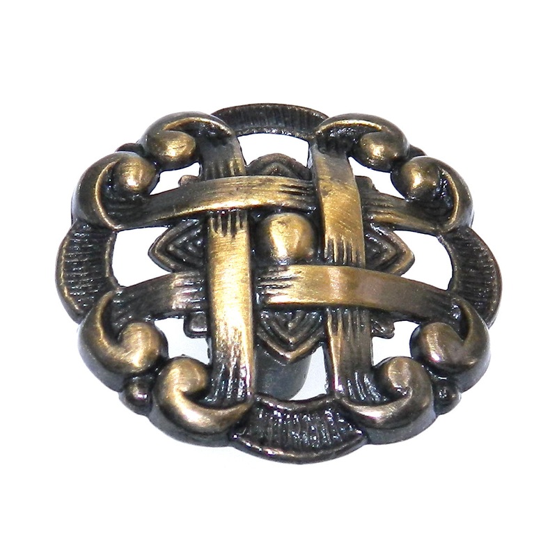 Amerock Allison Antique Brass 1 1/2 Round Cabinet Knob 69169