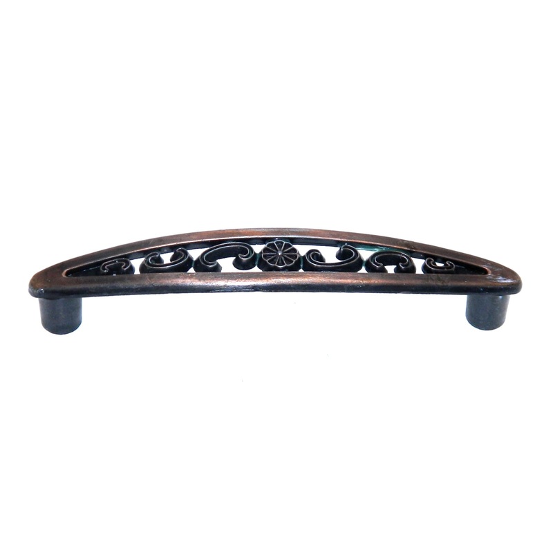 Amerock Allison classic Antique Copper 3 Ctr. cabinet handle 891ACS.