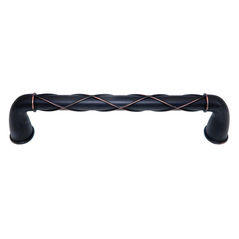 Amerock Lattice Dark Oiled Bronze 8 Ctr. Cabinet Appliance Pull BP55424DOB