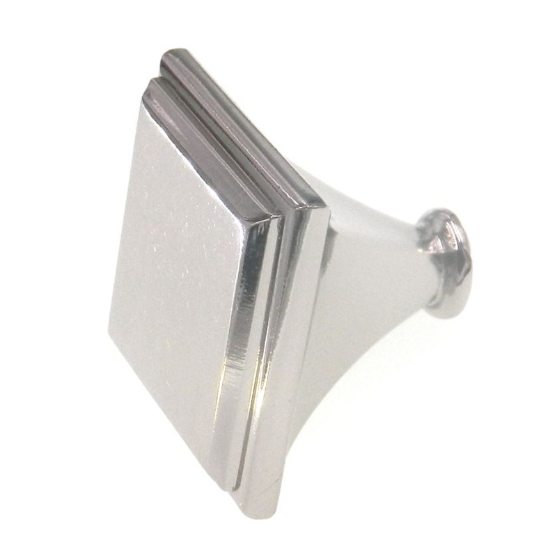 Amerock Manor Polished Nickel 1 3/8 Square Cabinet Knob Pull BP261392PN