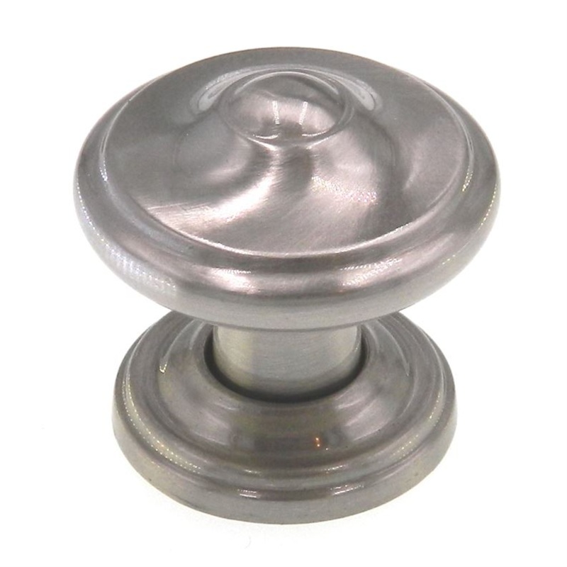 Amerock Revitalize Satin Nickel 1 1/4 Cabinet Knob With Backplate BP55341-G10