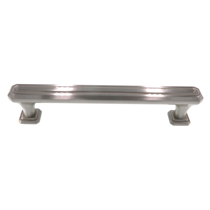 Amerock Wells Satin Nickel 6 1/4 (160mm) Ctr Bar Pull Cabinet Handle BP36550G10