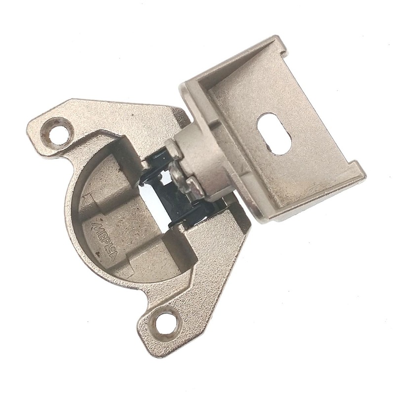 Mepla ACC 152 SET 698.254.50.00 Nickel Hinge 1/2 Overlay Plate 348.253.51.02