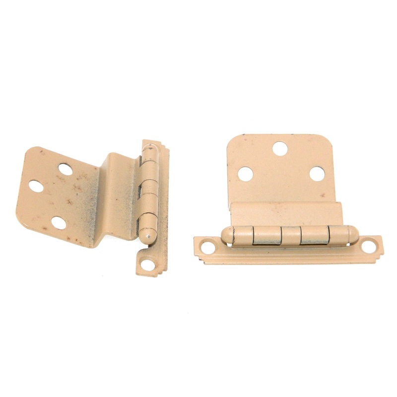 Pair Amerock Merit 3/8 Inset Art Deco Hinges Non Self-Closing Prime Coat BP1535-P
