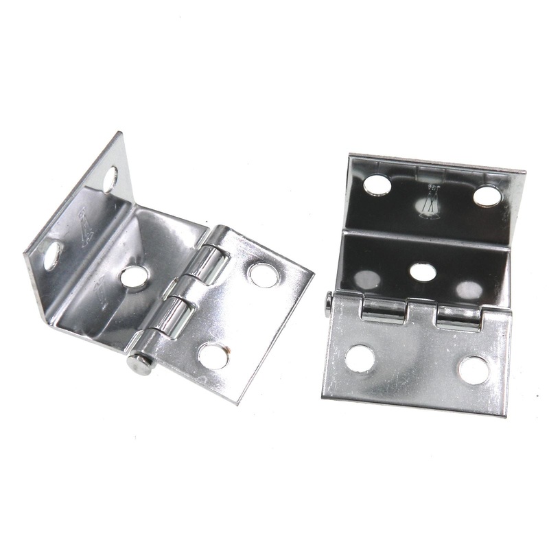 Pair Washington Chrome Face Mount Full Inset Hinges For 3/4 Flush Doors 1004-26