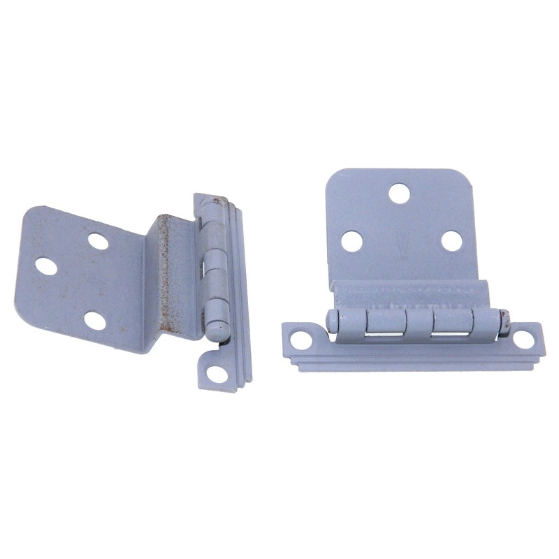 Pair Washington Mid-Century Prime Coat 3/8 Inset Cabinet Hinges 1010-PC