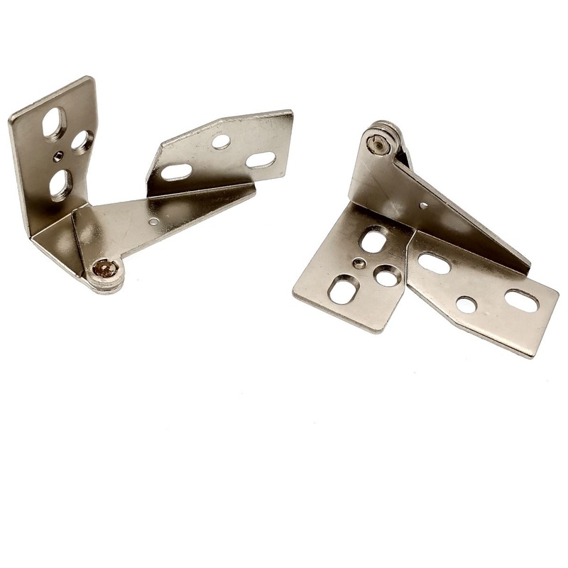 Set of Amerock Nickel Concealed Overlay Pin Knife-Pivot Hinges BP1242-14