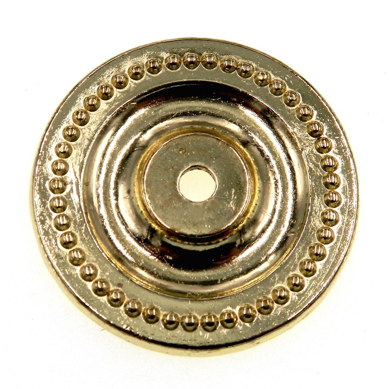 Amerock Allison Polished Brass 2 Dotted Cabinet Knob Backplate 987PB