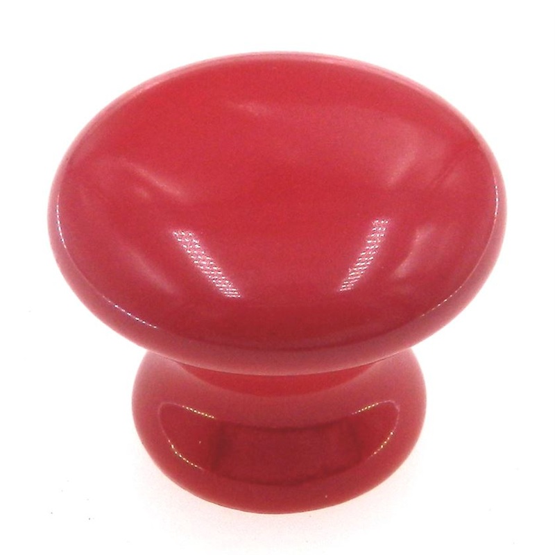 Amerock Allison Red 1 1/2 Round Ceramic Cabinet Knob BP5322-BE