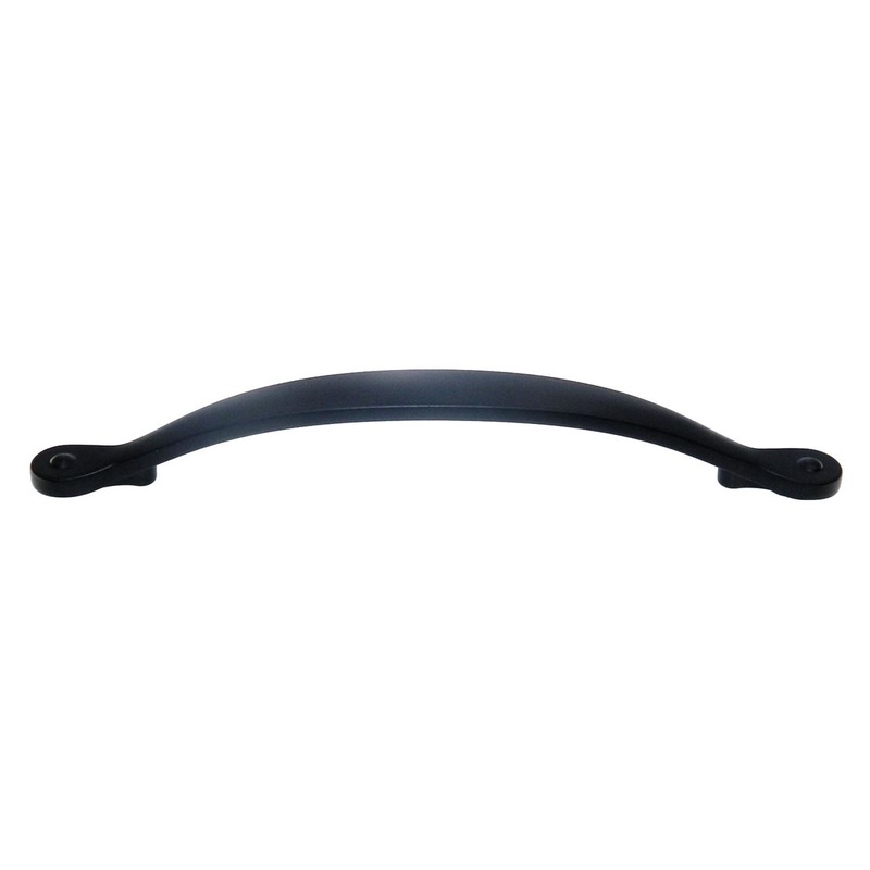 Amerock Inspirations Flat Black 6 1/4 (160mm) Ctr Cabinet Handle BP1589FB
