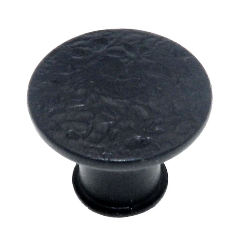 Amerock Merit Colonial Black 1 Hammered Cabinet Knob BP1762-CB