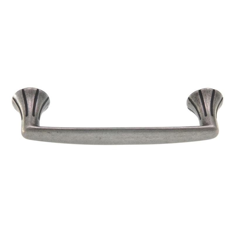 Amerock Vasari Antique Nickel 3 3/4 (96mm) Ctr. Cabinet Handle BP24020AN