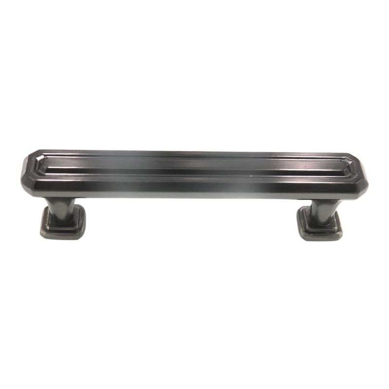 Amerock Wells Gunmetal 3 3/4 (96mm) Ctr. Bar Pull Cabinet Handle BP36548GM