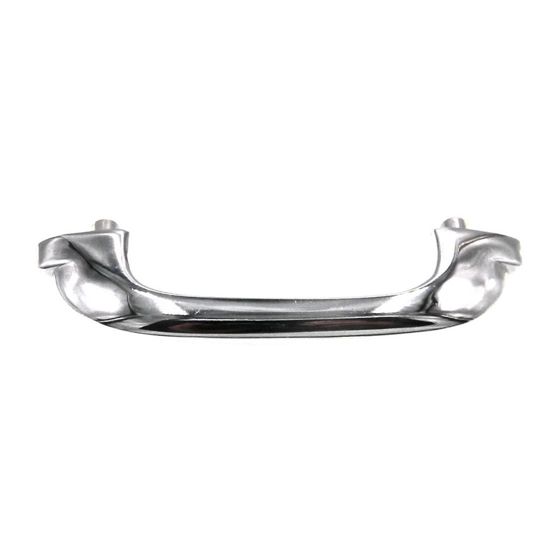 Vintage Stanley Blue Ribbon Bright Chrome 2 3/4 Ctr. Drawer Pull 4420-CM