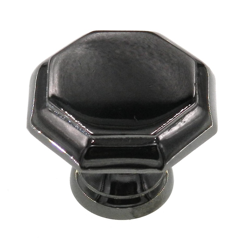 Amerock Allison BP1447-BNB Solid Nickel 1 3/8 Octagon Cabinet Knob Pull