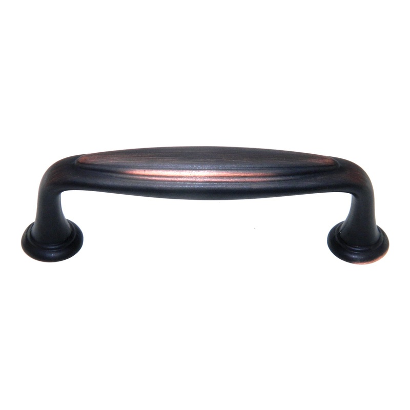 Amerock Mulholland Oil-Rubbed Bronze 3 Ctr. Footed Cabinet Pull BP53033-ORB