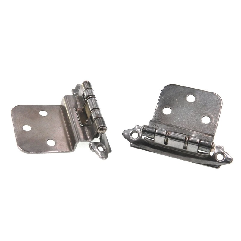 Pair of Amerock Allison Polished Chrome 3/8 Inset Hinges Self-Closing 784CH