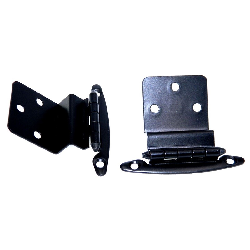 Pair Oil-Rubbed Bronze 1/2 Inset Hinges Face Mount Non Self-Closing AP 17T-ORB