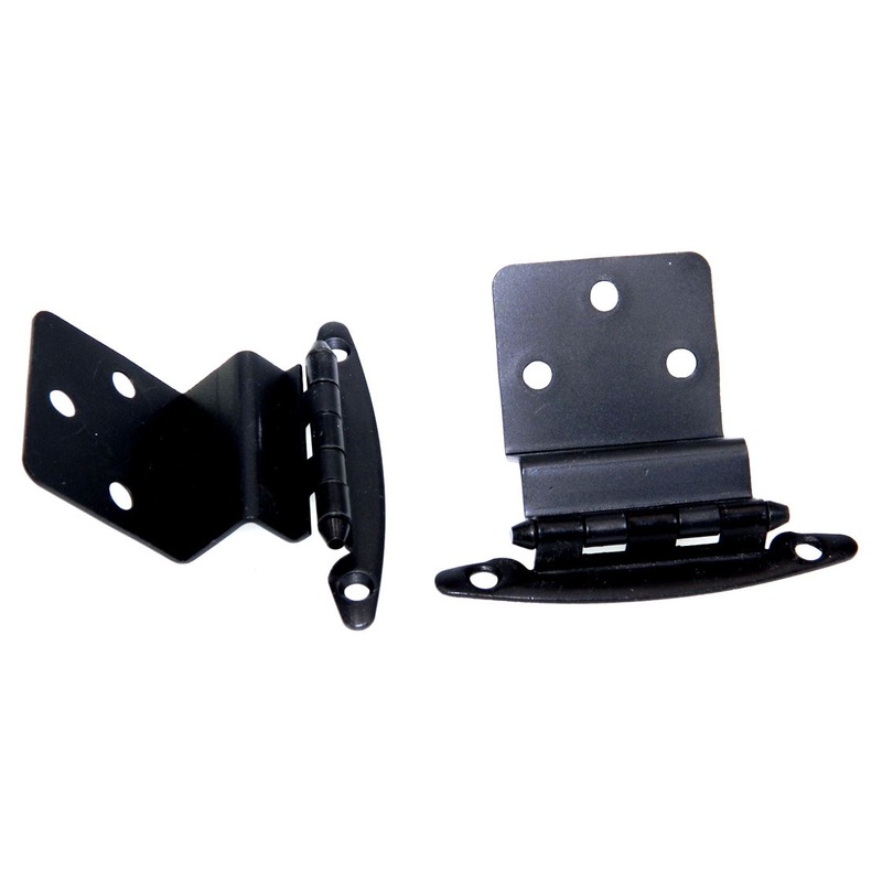 Pair Oil-Rubbed Bronze 5/8 Inset Hinges Face Mount Non Self-Closing AP 18T-ORB