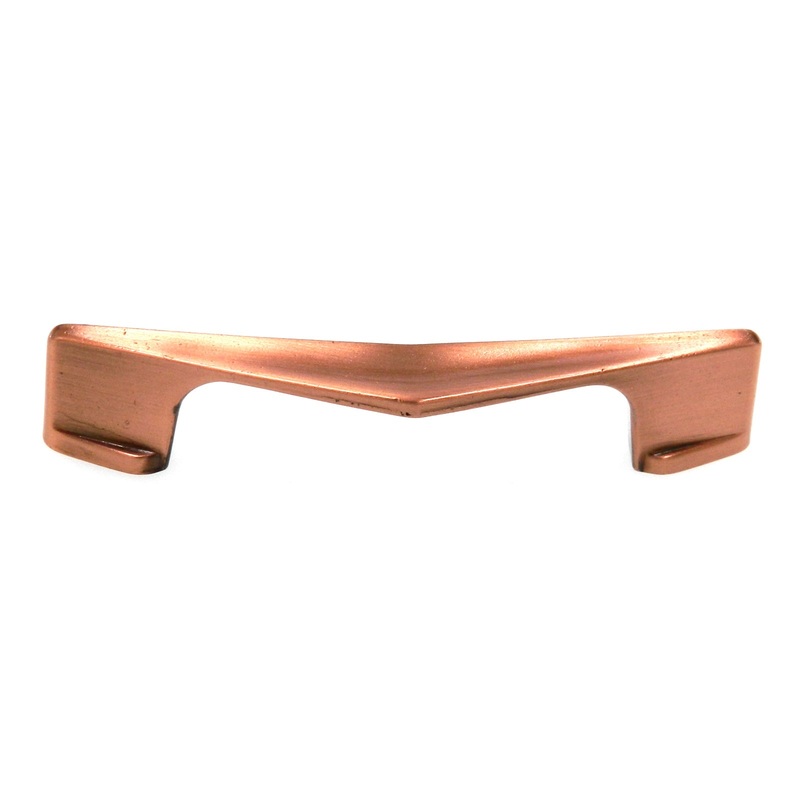 Vintage Amerock Antique Copper 2 3/4 Ctr. Cabinet Chevron Pull Handle BP449-AC