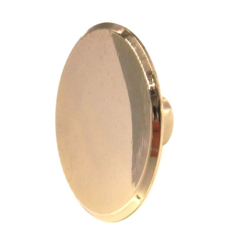 Vintage National Lock Medalist Decorator Gold 2 1/2 Round Cabinet Knob R264-3