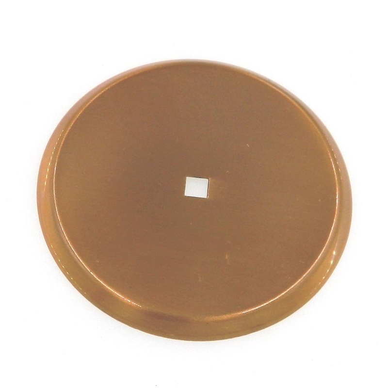 Vintage National Lock Medalist Dull Bronze 2 1/2 Cabinet Knob Backplate 261-10