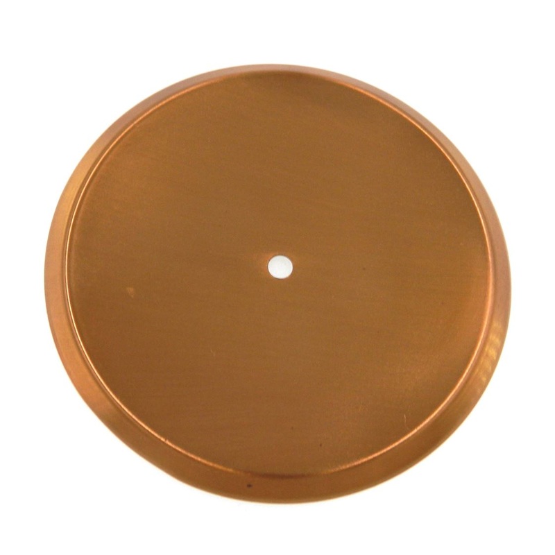 Vintage National Lock Medalist Dull Bronze 3 3/8 Cabinet Knob Backplate 263-10