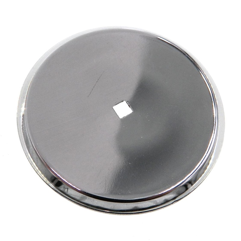 Vintage National Lock Polished Chrome 2 1/2 Cabinet Knob Backplate 251-26