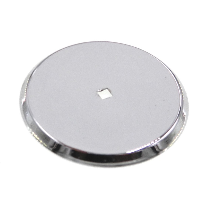 Vintage National Lock Polished Chrome 2 1/2 Cabinet Knob Backplate 261-26