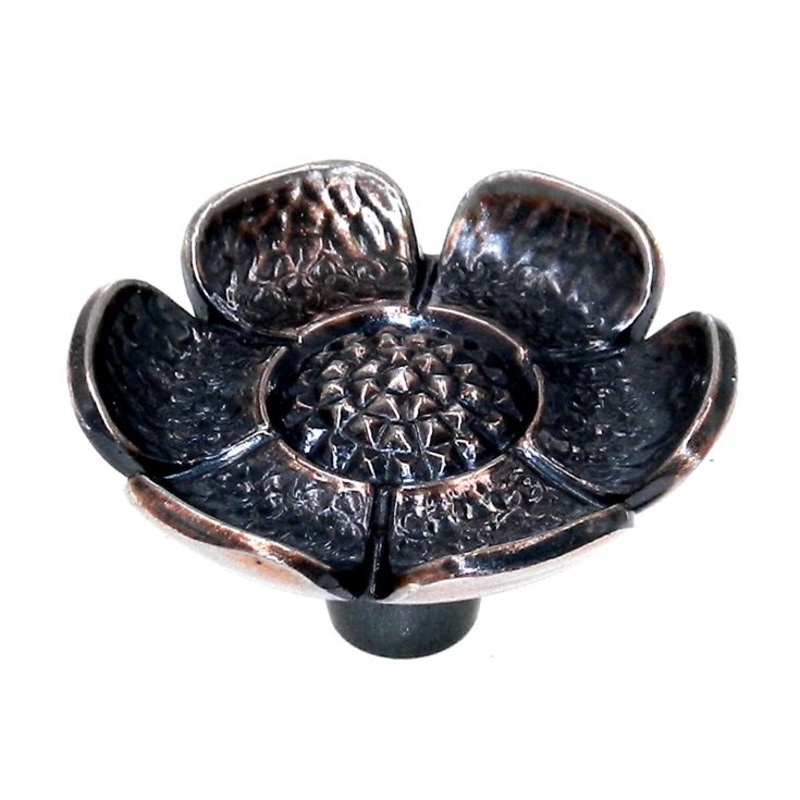 Vintage National Lock Primrose Bronze 1 1/2 Flower Furniture Knob V680-10L