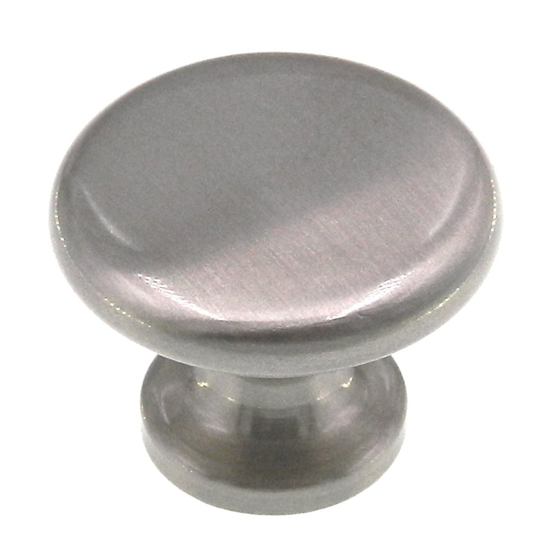 Amerock Allison Satin Nickel 1 3/16 Round Cabinet Knob Flat Top BP29117-G10