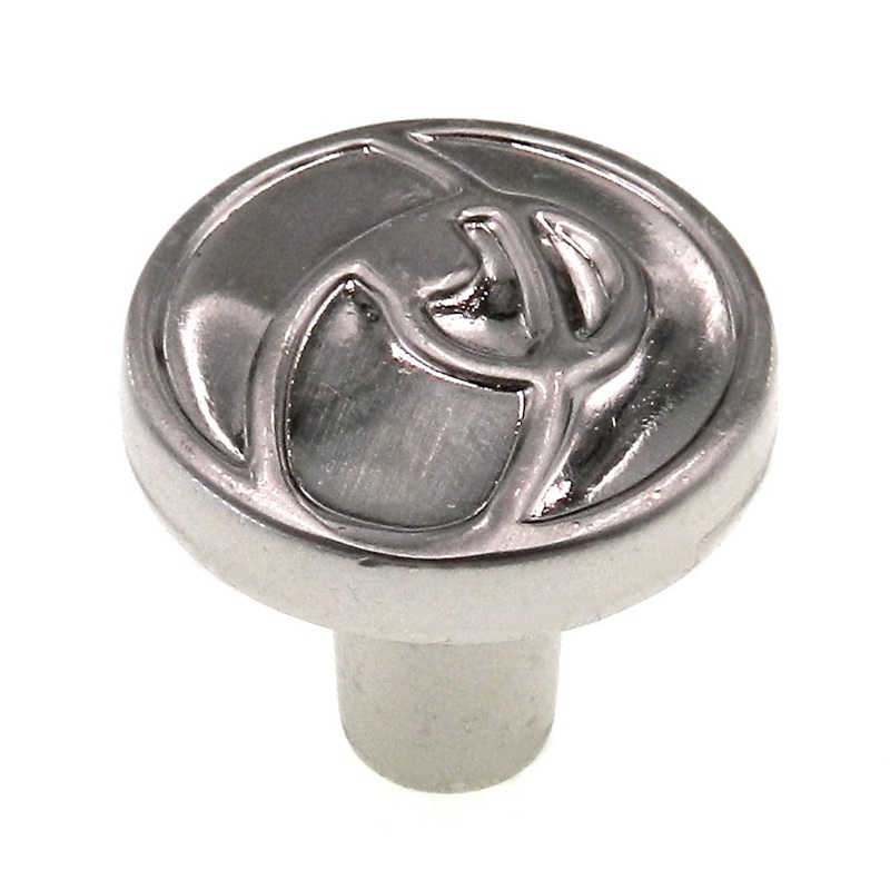 Amerock Ambrosia Sterling Nickel 1 1/8 Round Cabinet Knob Pull BP4481G9