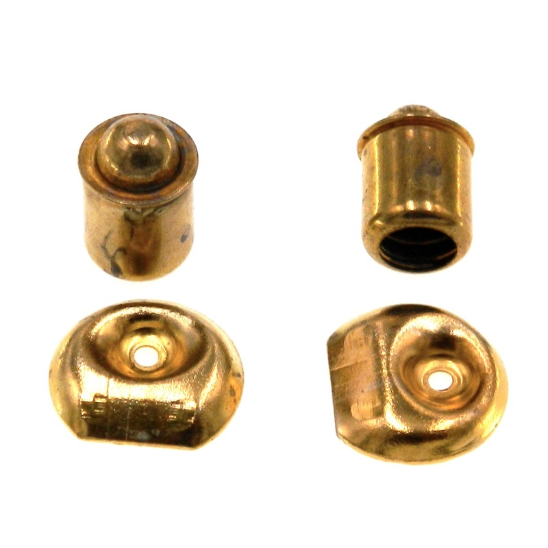 Amerock Cabinet Bullet Catch Roll Point 3/8 Dia. Bright Brass 5 Pack BP3674-3