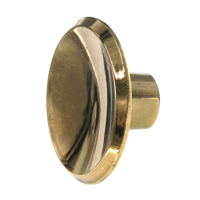 Amerock Mid-Century Modern Polished Brass 2 Round Cabinet Knob Concave BP554-3