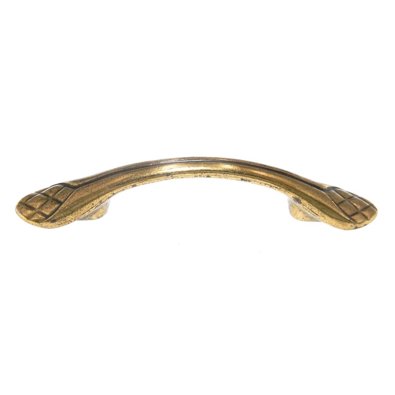 Amerock True Elegance Burnished Brass 3 Ctr Cabinet Arch Pull Handle BP1353-O77