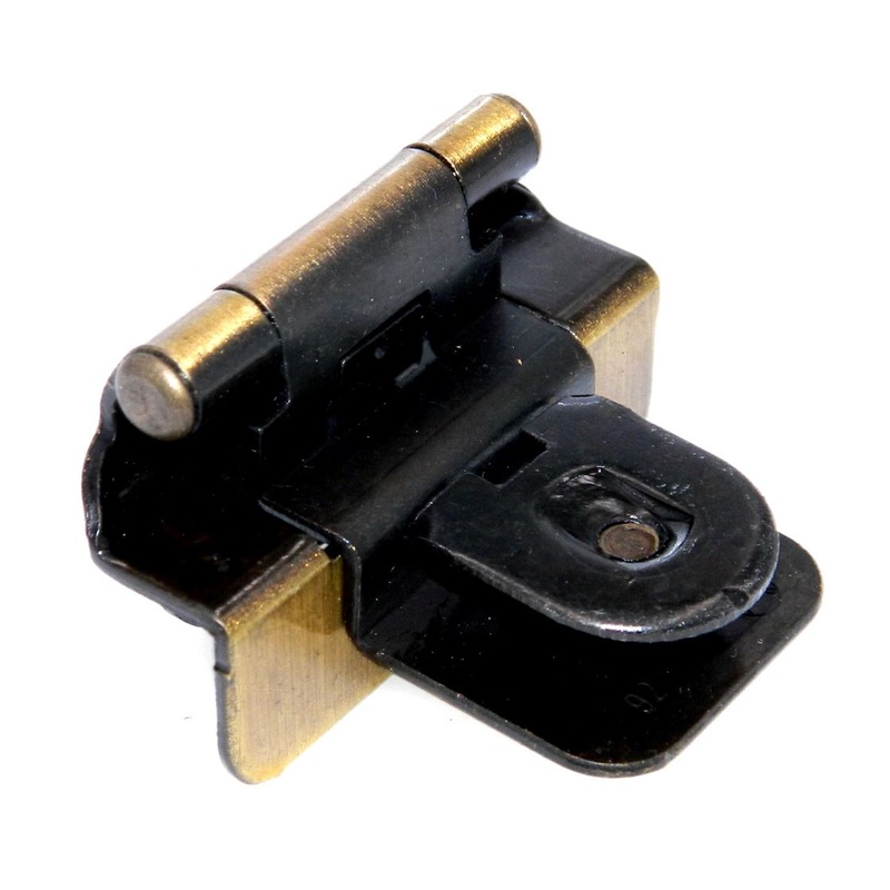 Double Demountable Cabinet Hinge 3/8 Inset Antique English CM8700-AE