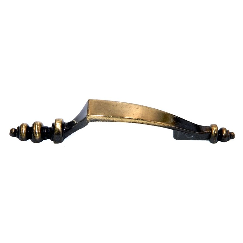 National Lock Governor Winthrop 3 Ctr. Brass Pitcher Cabinet Pull 6219-4A