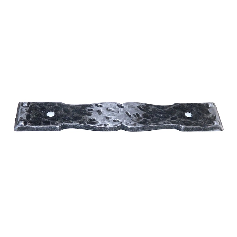 National Lock Valley Forge Old Iron 3 1/2 Ctr. Cabinet Pull Backplate 6365-2A