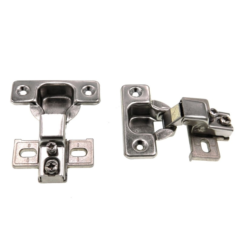 Pair Amerock Slide-On 105 deg 1/2 Overlay  Frame Concealed Hinge BP7105F-A14