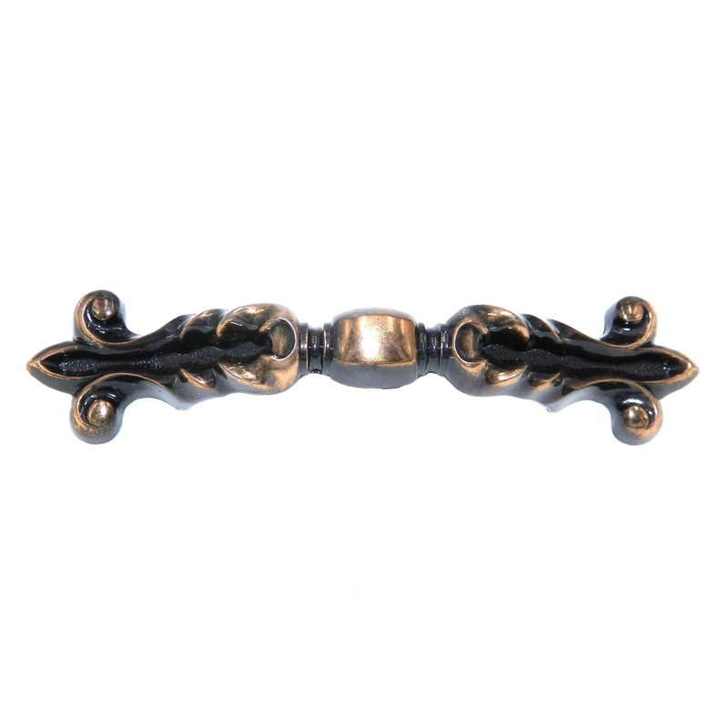 Vintage Amerock Bonaventure Regency Bronze 3 Ctr. Cabinet Arch Pull BP269-RB