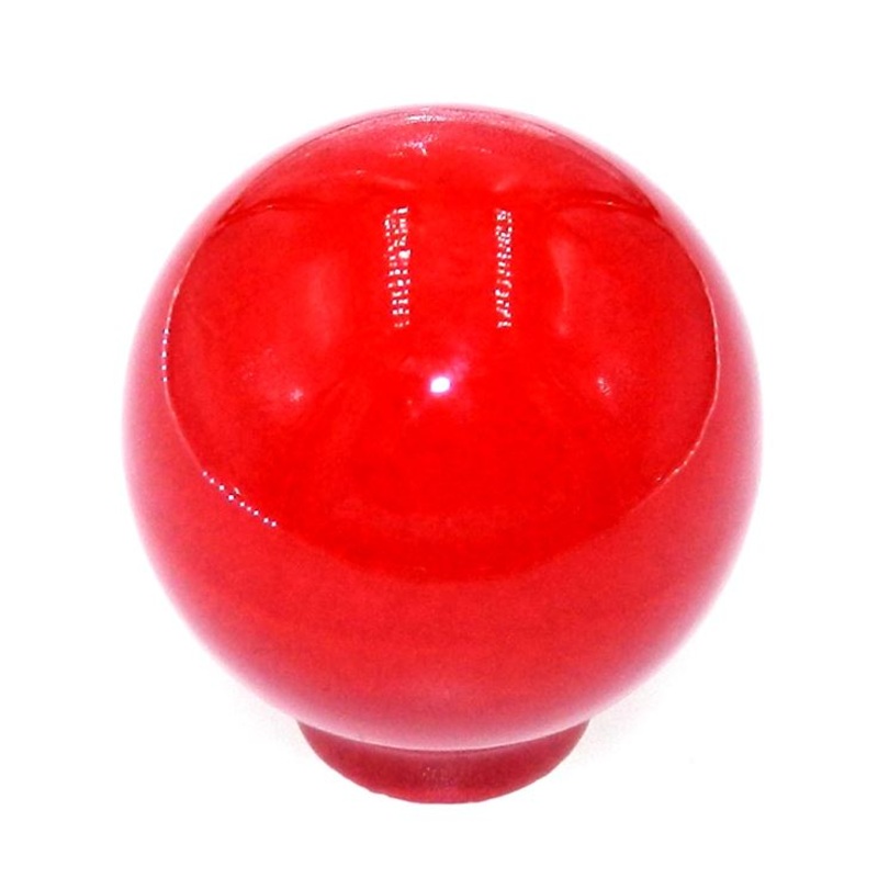 Vintage National Lock 1 7/8 Red Ball Round Ceramic Furniture Knob 178K-RE