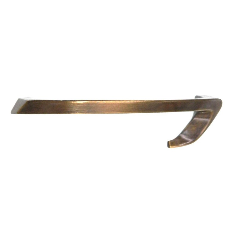 Vintage National Lock Antique English Brass 4 Ctr. Cabinet Arch Pull 61456-4A