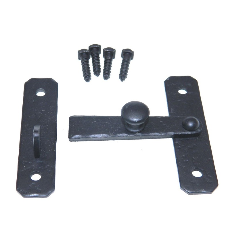 Vintage National Lock Cape Cod Black 2 1/2 Flush Cabinet Bar Latch N276-1D