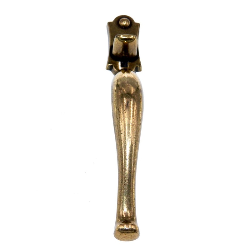 Vintage National Lock French Gilt 3 Ctr. Cabinet Pitcher Pull Handle 6299-5A