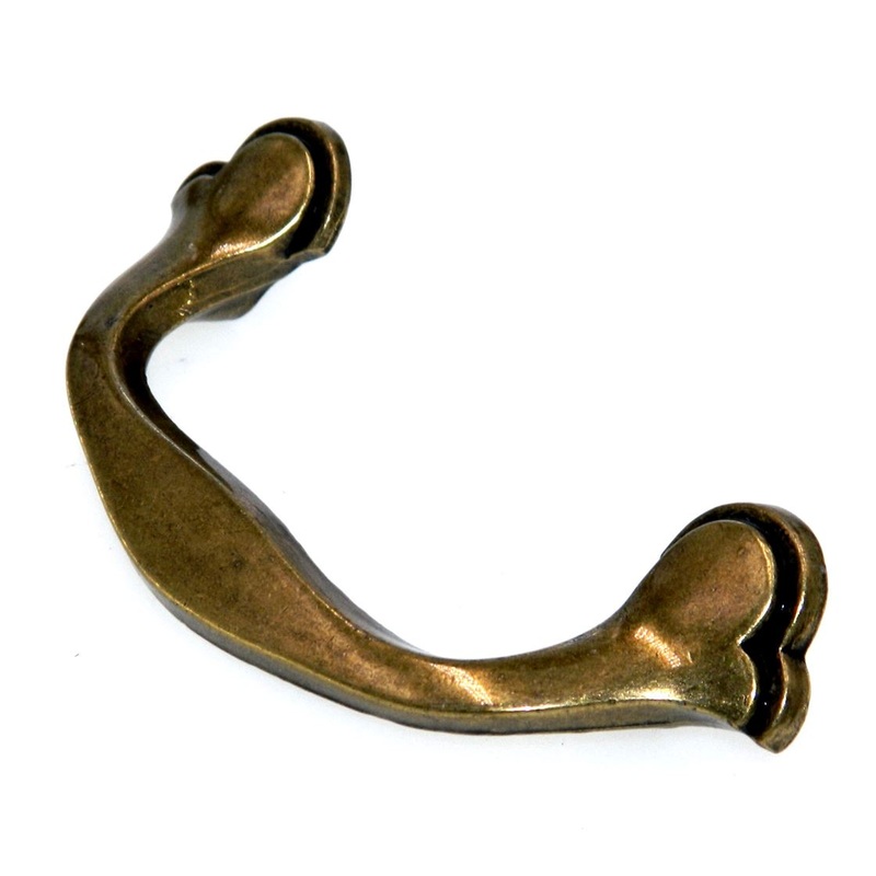 Vintage National Lock French Gilt 3 Ctr. Drawer Pull Handle 6296-5A F0-3904-001