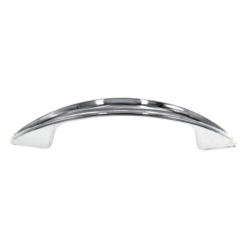 Vintage National Lock Galaxie Polished Chrome 3 Ctr Cabinet Pull Handle V290-26