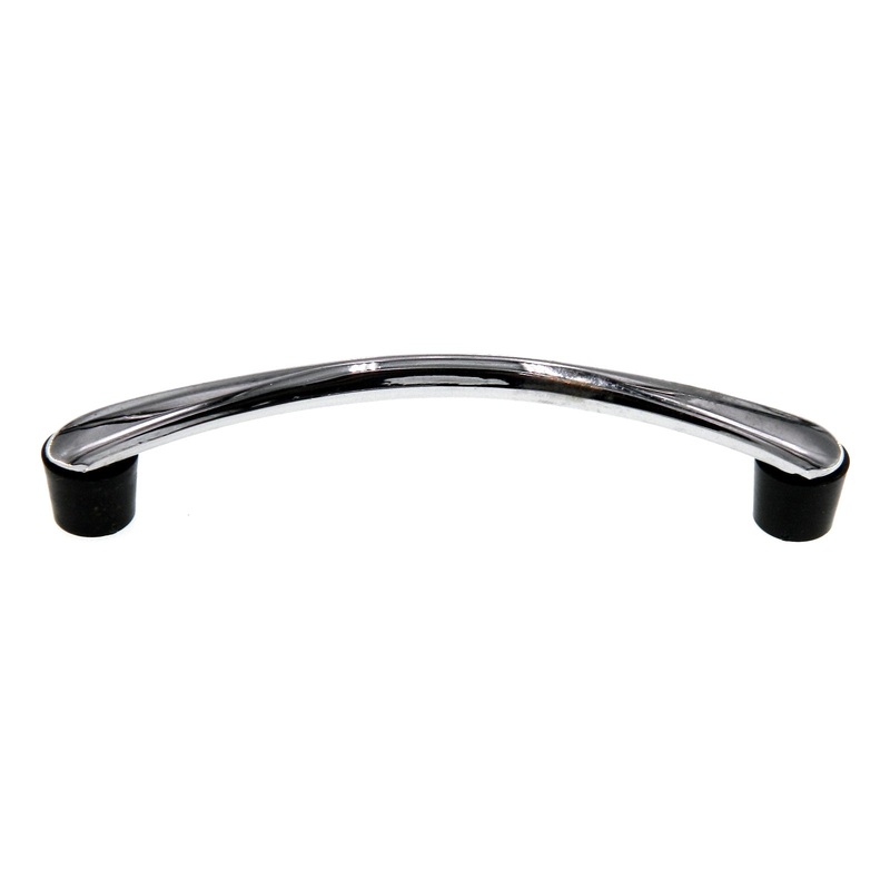 Vintage National Lock Polished Chromium 3 1/2 Ctr. Cabinet Arch Pull 292-26