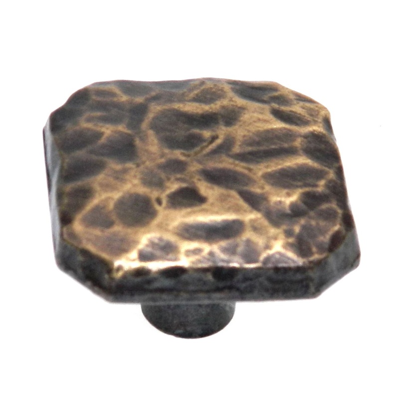 Vintage National Lock Valley Forge Antique English 1 1/4 Hammered Knob 6361-4A