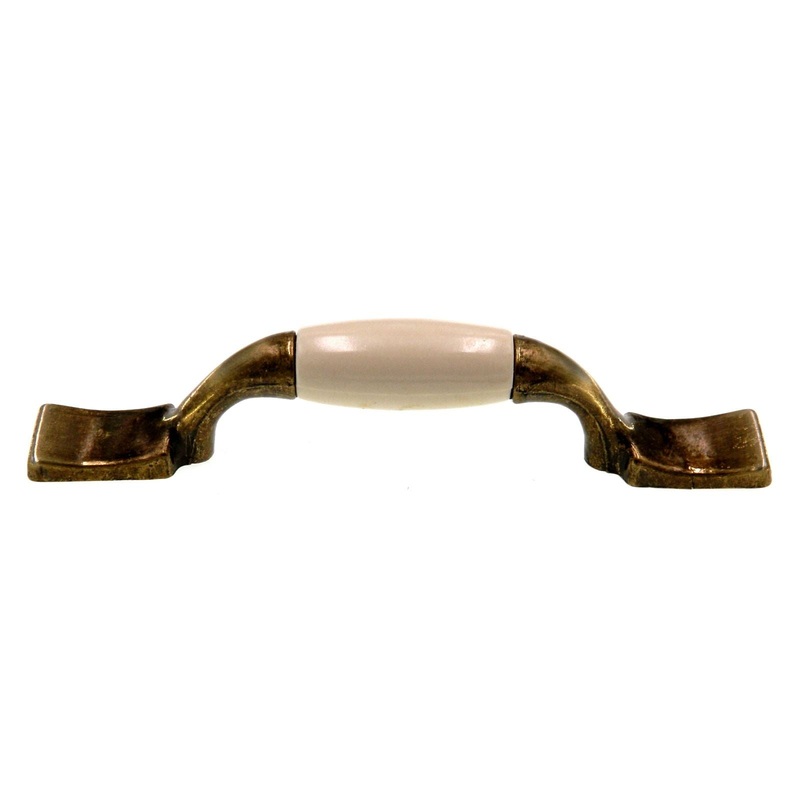Amerock Allison Antique Brass Almond Plastic Center 3 Ctr. Cabinet Pull 240AAB